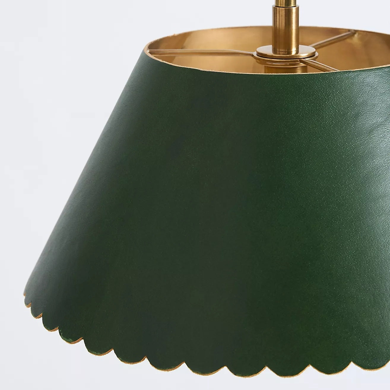 Foldray Leather Pendant - Scallop Warm Light for Bedroom & Hallway
