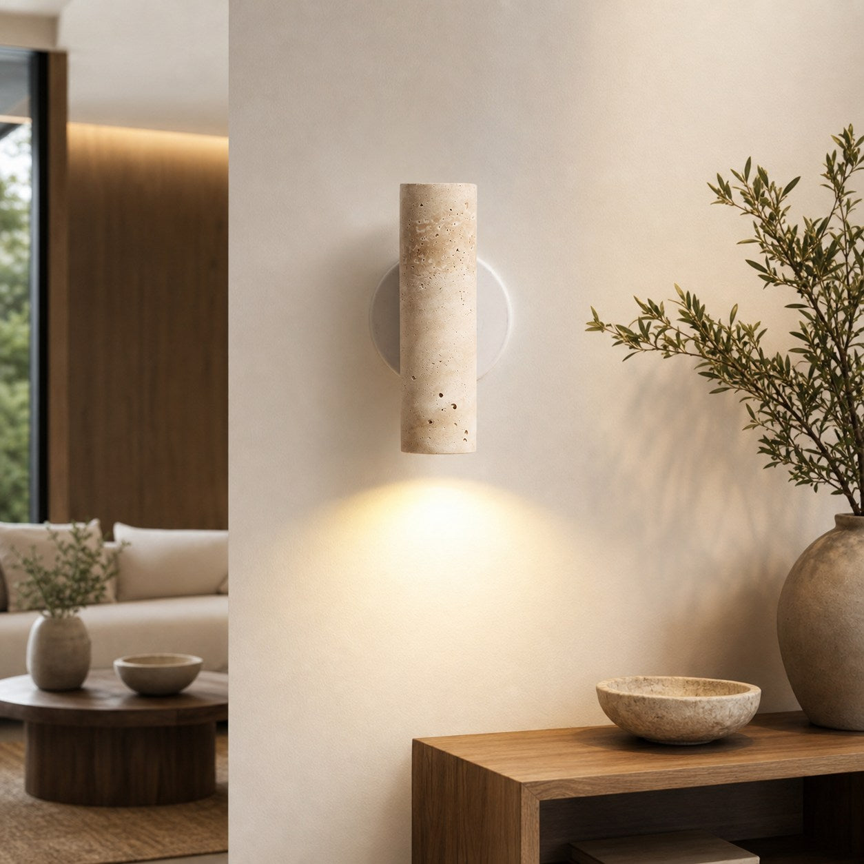 Modern Sculptural Metal Wall Lamp – Minimalist Sconce for Bedroom Living Room Hallway
