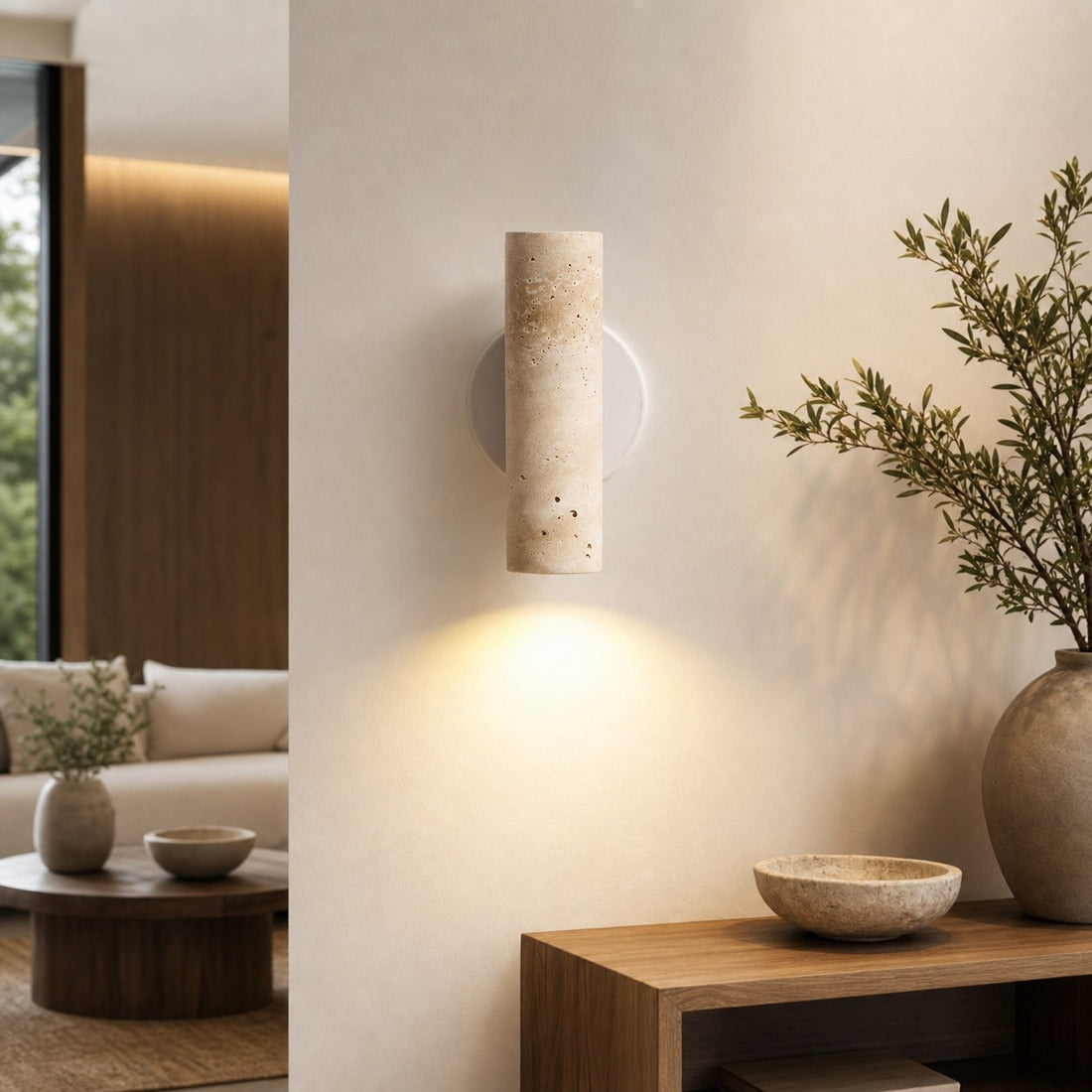 Modern Sculptural Metal Wall Lamp – Minimalist Sconce for Bedroom Living Room Hallway