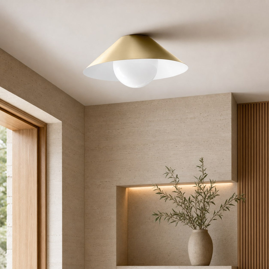 Brivana Semi-Flush Ceiling Light - Modern Home Lighting