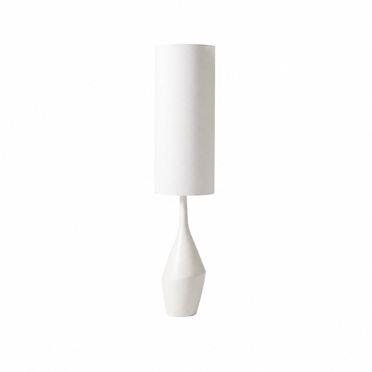 Lumera Organic Modern Ceramic Floor Lamp - Asymmetrical Sculptural Form and Ambient Lighting for Bedroom