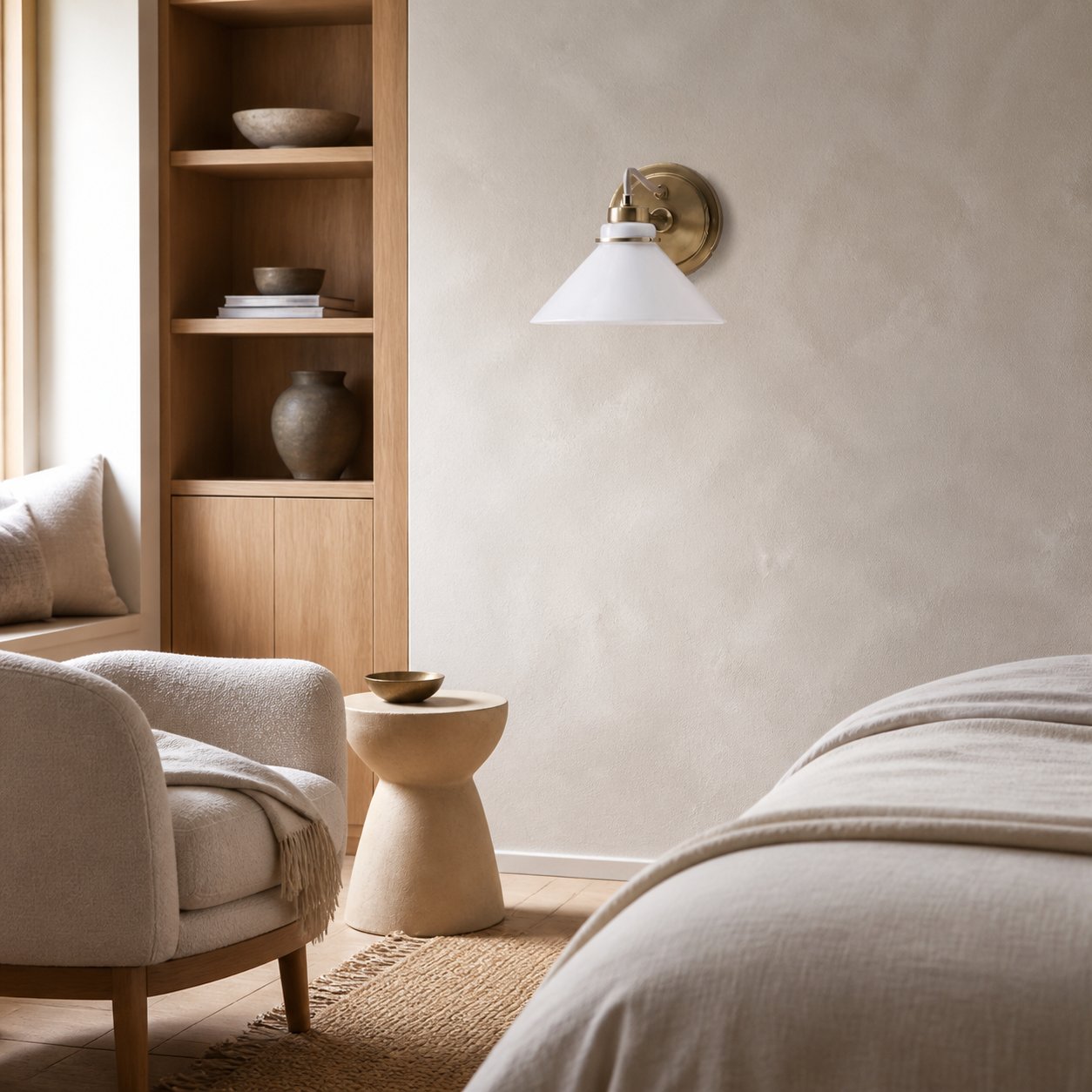 Aurenza Sconce – Farmhouse Wall Light with Metal Accents for Cozy Spaces