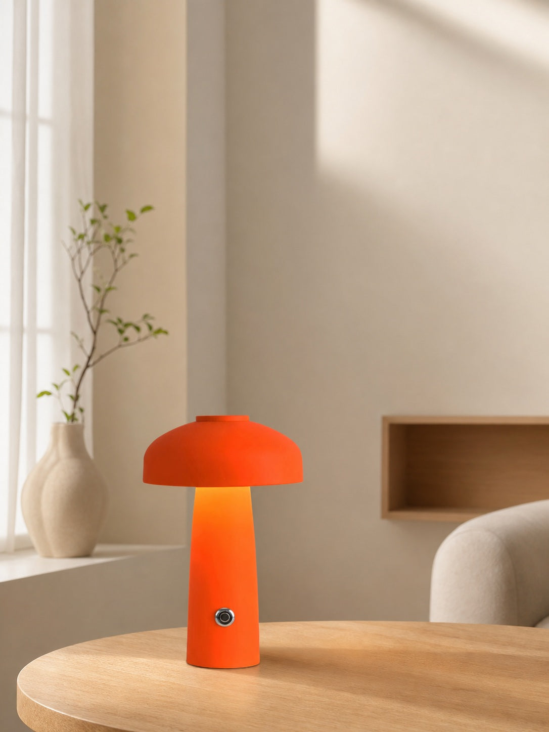 Leon Mushroom Table Lamp (built-in battery)