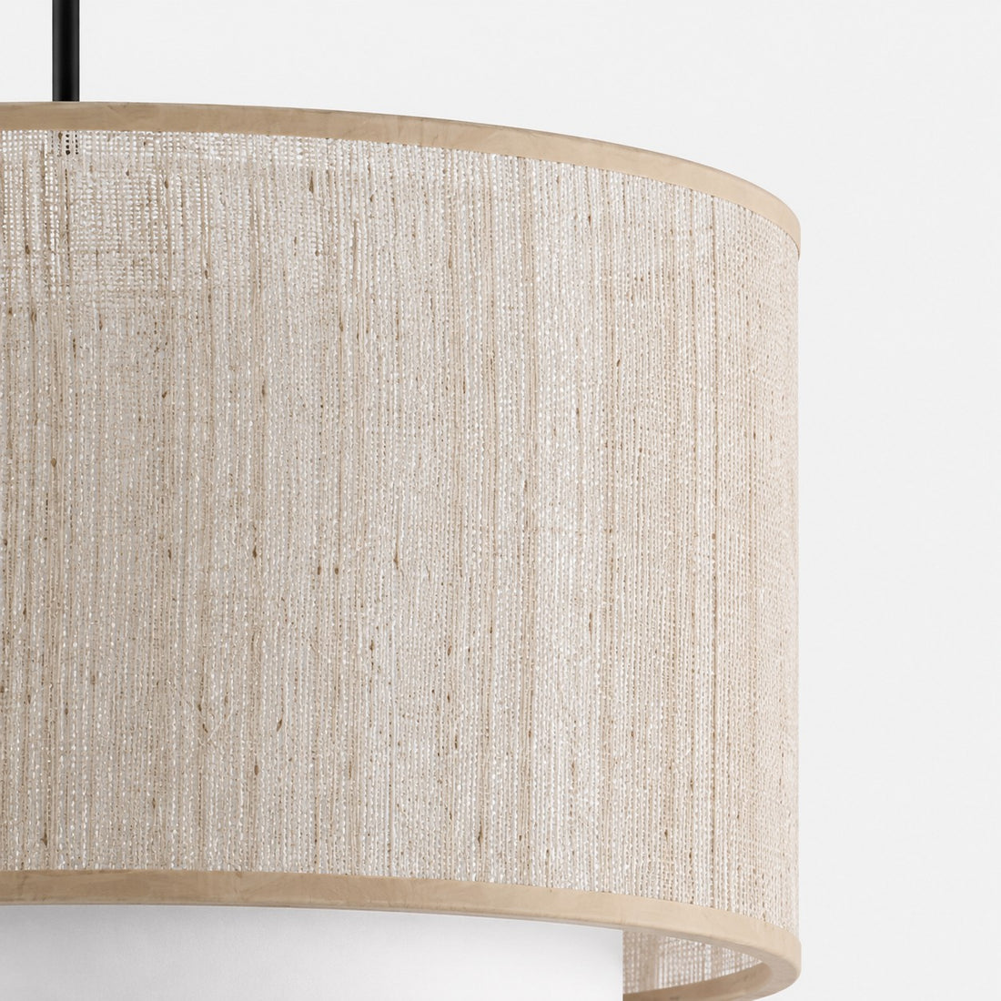 Wabi-Sabi Linen Drum Pendant Lamp