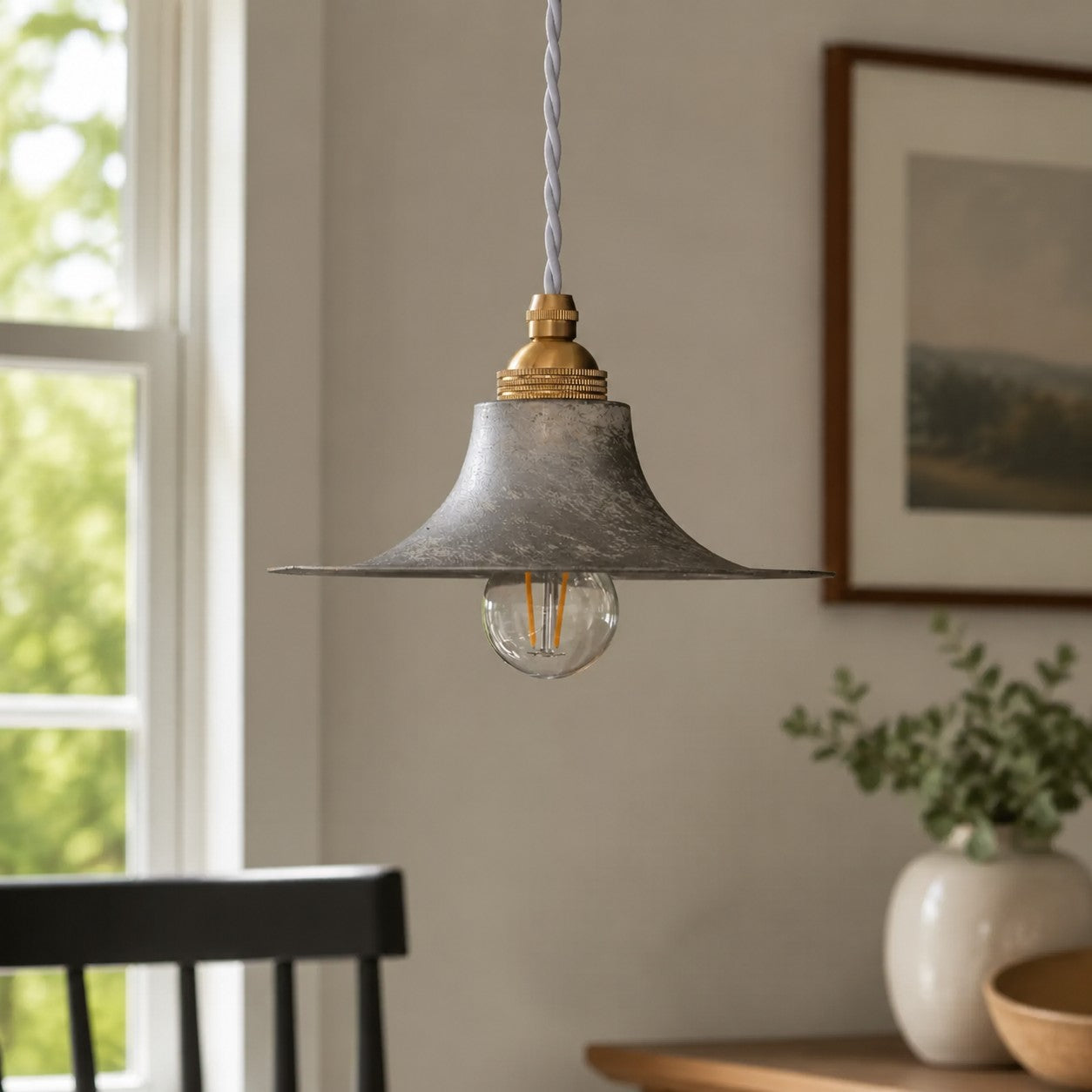 Hand-Rusted Nordic Farmhouse Pendant Light Fixture