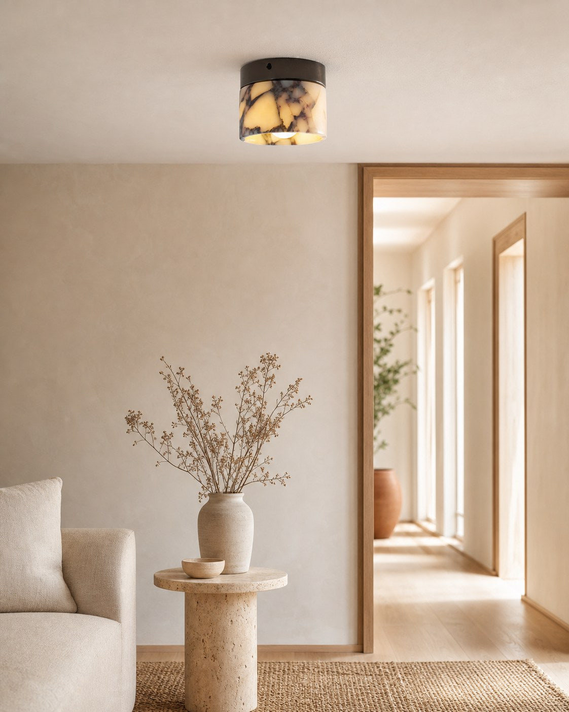 Marble Round Ceiling Lamp