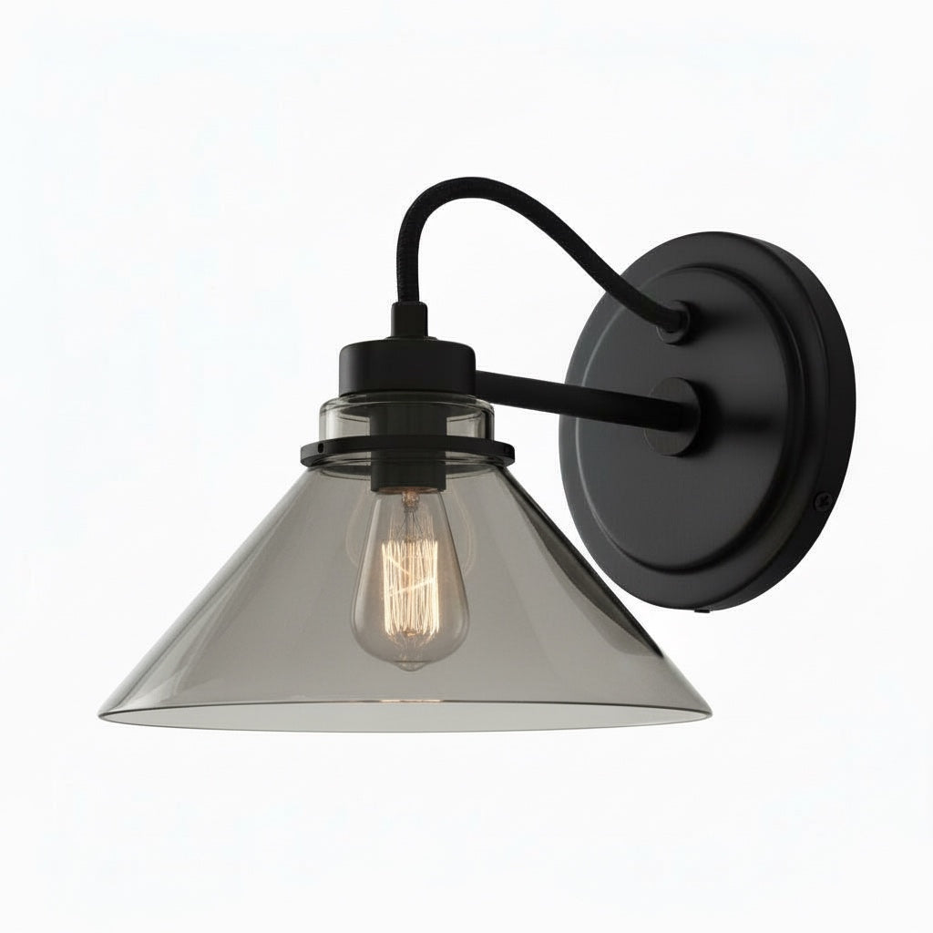 Aurenza Sconce – Farmhouse Wall Light with Metal Accents for Cozy Spaces