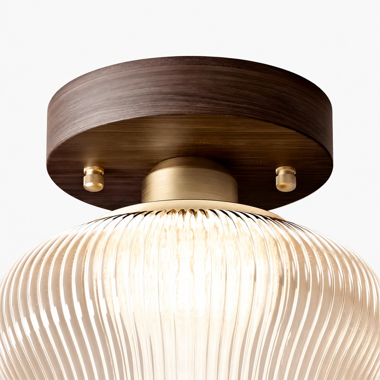 Soliro Modern Dome Glass Ceiling Light with Sleek Minimalist Form for Kitchens and Living Areas