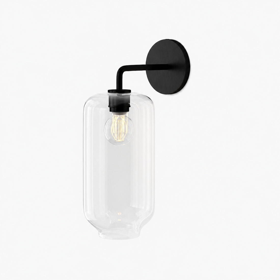 Lumivelle Pebble Sconce - Stylish Wall Light - Glass & Metal, Energy Efficient