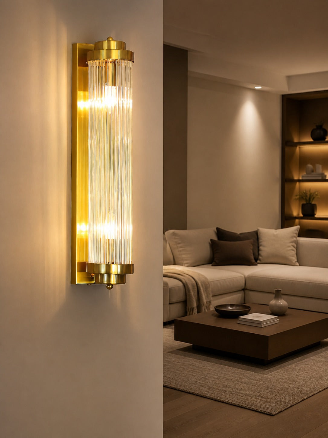 Pillar Offset Wall Lamp