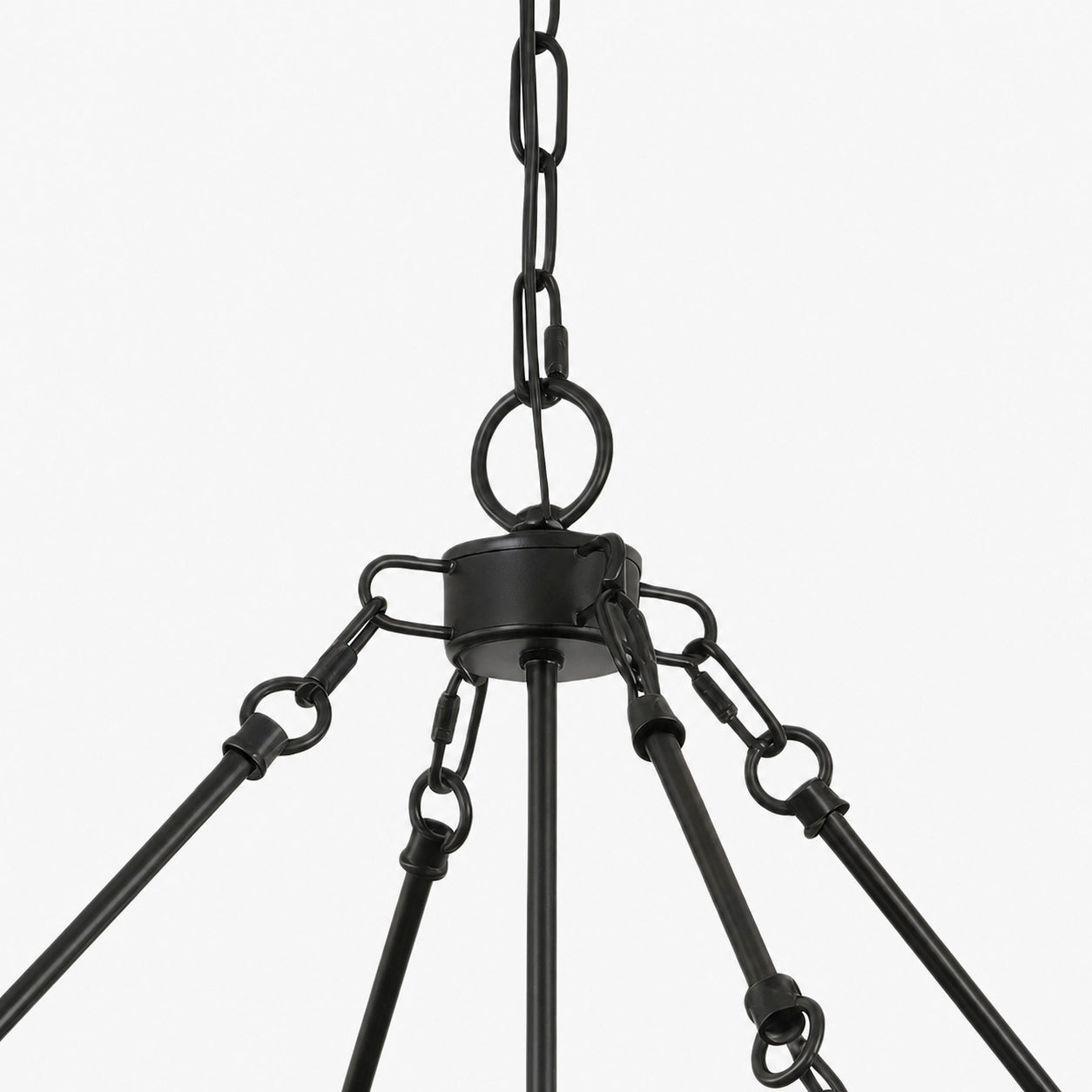 FerraLoft Geometric Cage Metal Pendant Light - Industrial Hanging Fixture for Kitchen Island