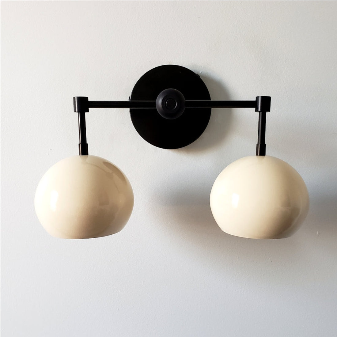 White Shades Loa Wall Sconce - Double Head Vanity Bathroom Light
