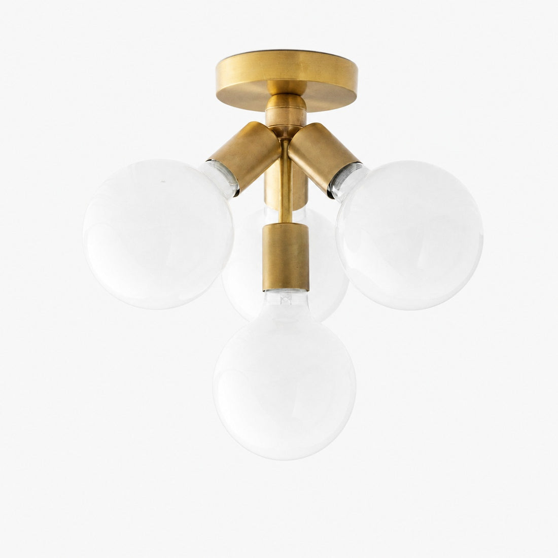 Glorica Glass Flush Mount Light - Globe Ceiling Fixture Modern