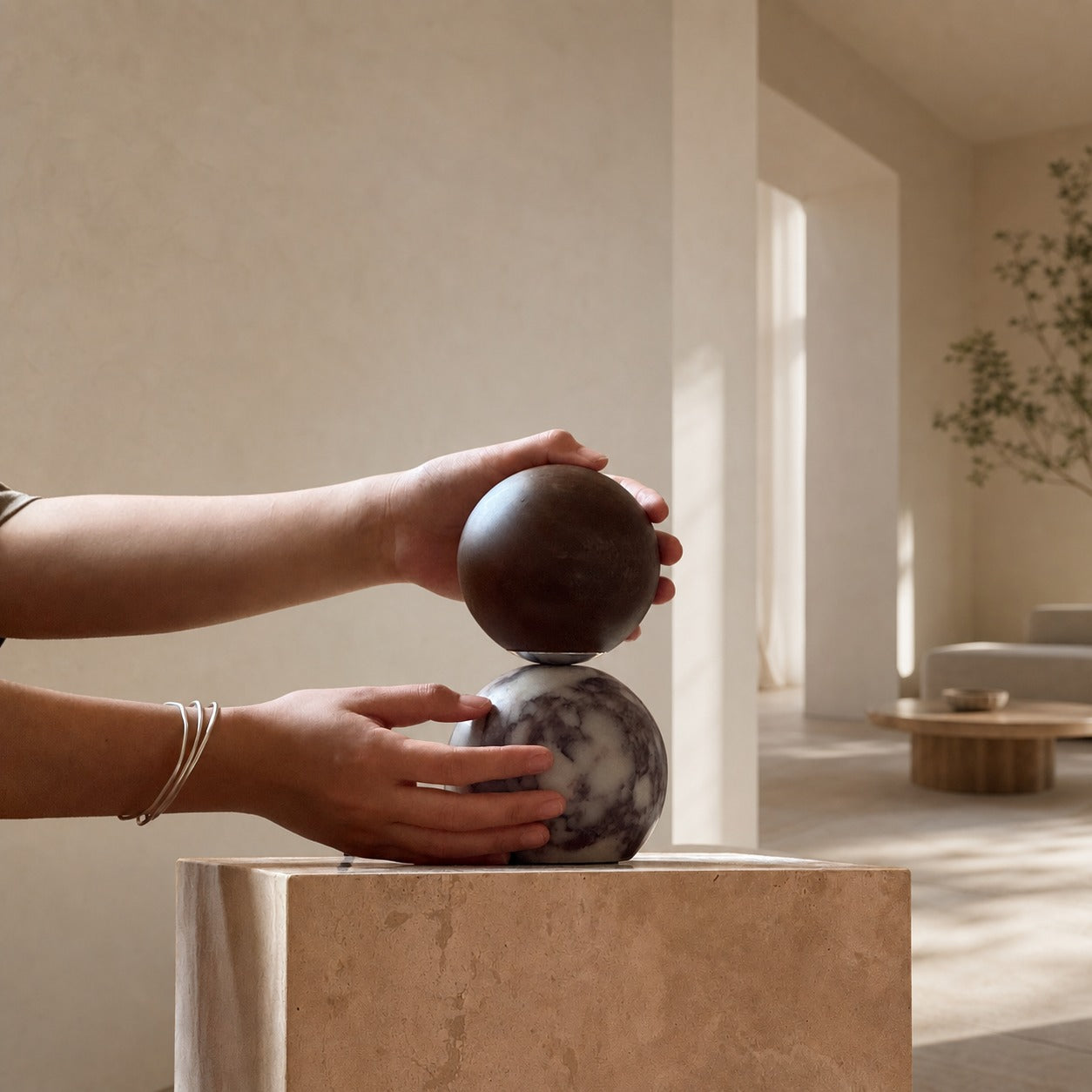 Lucide Marble Table Lamp