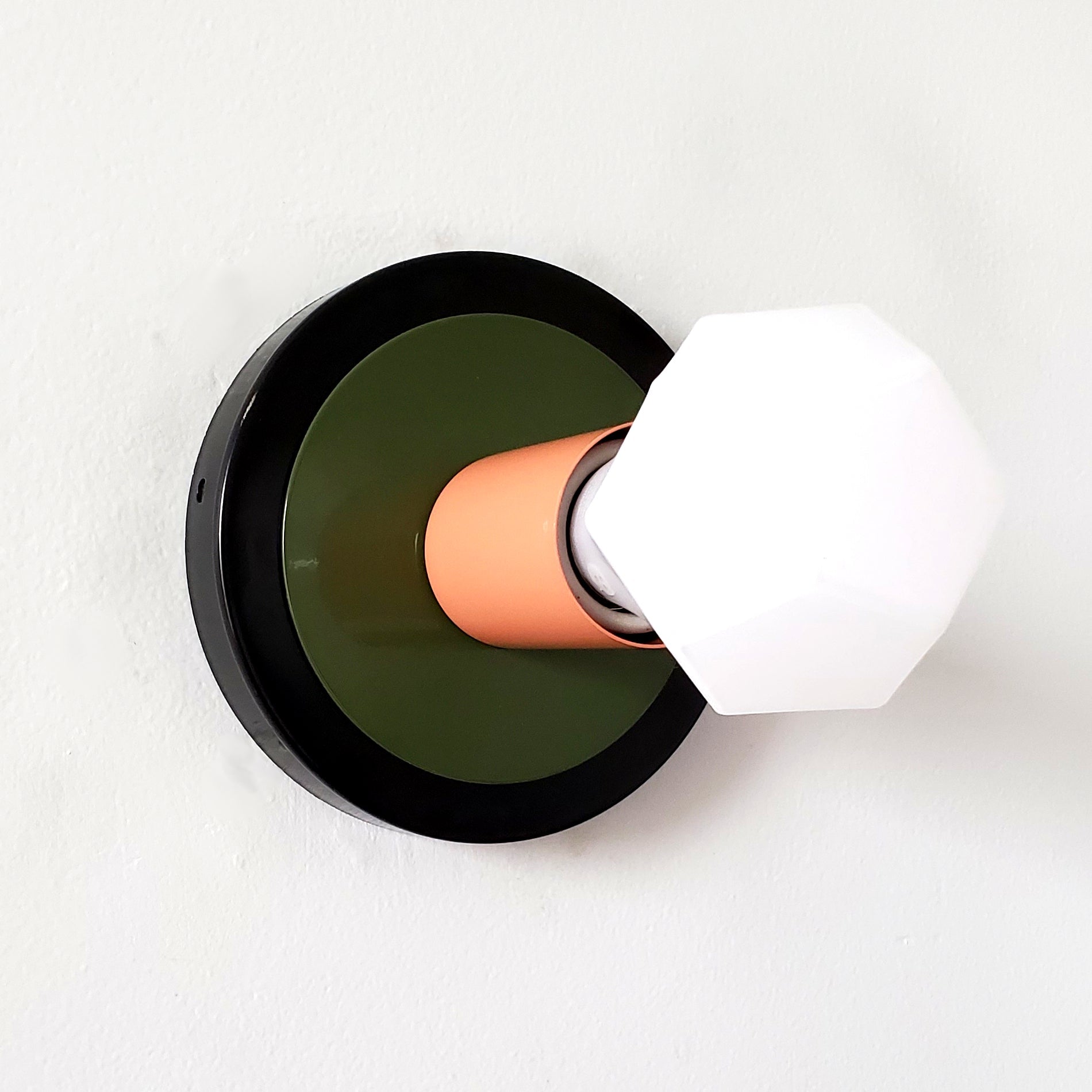 Colorful Wall Sconce - Modern Brass & Chrome Accent Lighting Fixture