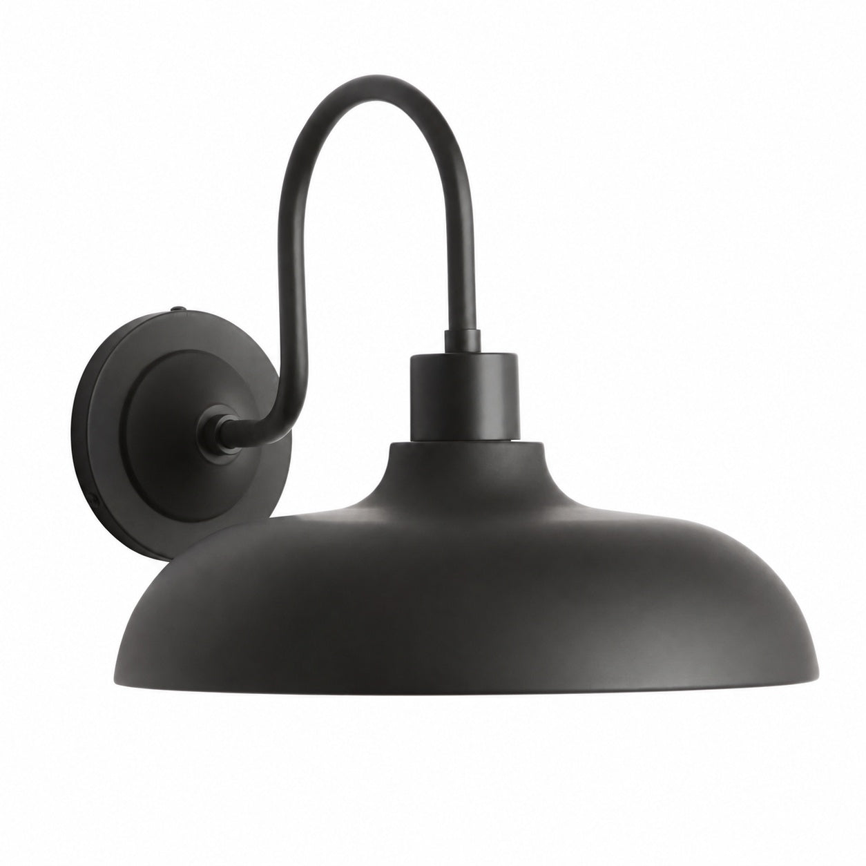 Velara Industrial Metal Rustic Dome Wall Sconce - Classic Curved Outdoor Wall Light for Porch and Patio U08