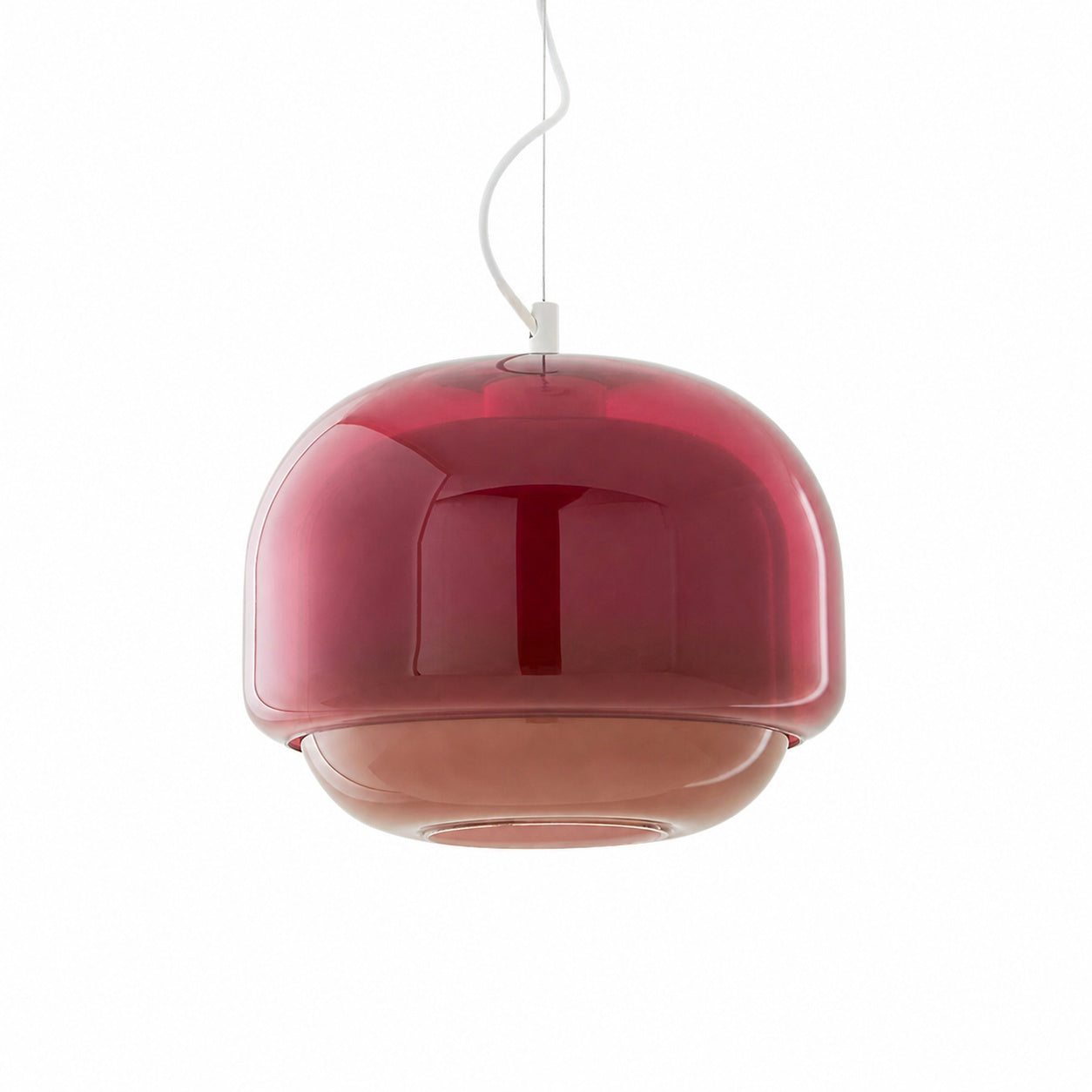Clinco Modern Mushroom Pendant Light - Colored Glass Hanging Light