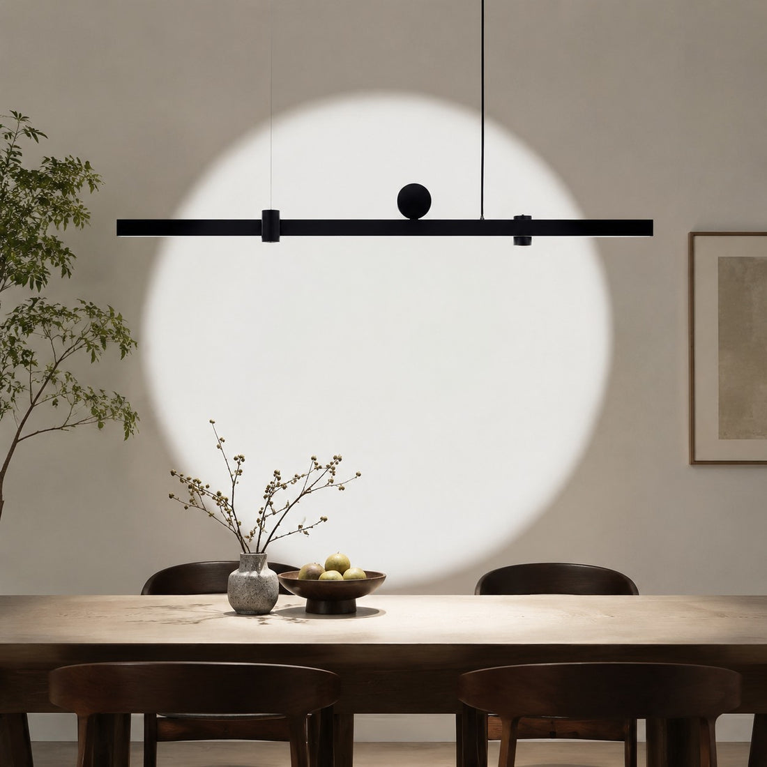 Linear Wall-Wash Dining Pendant Light