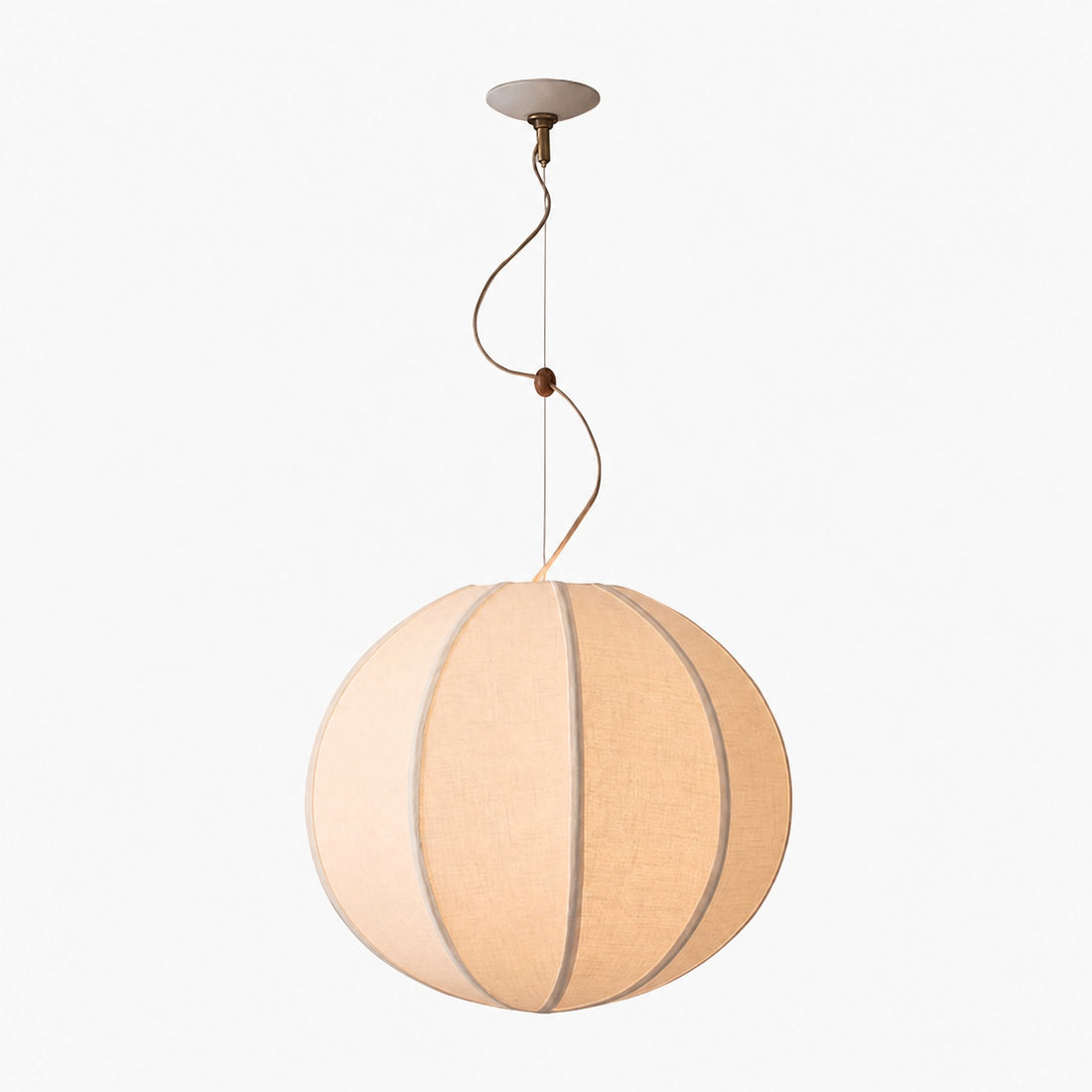 Alvian Pendant Light - Linen Shade with Adjustable Height for Cozy Dining