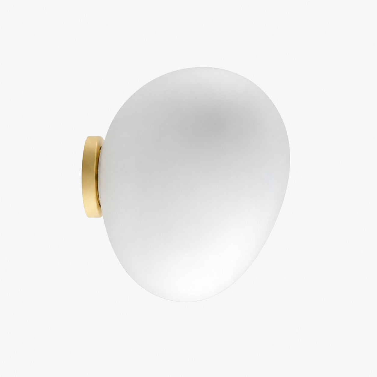 Stonea Organic Pebble Silhouette Wall Ceiling Lamp Contemporary Glass Light for Home N16