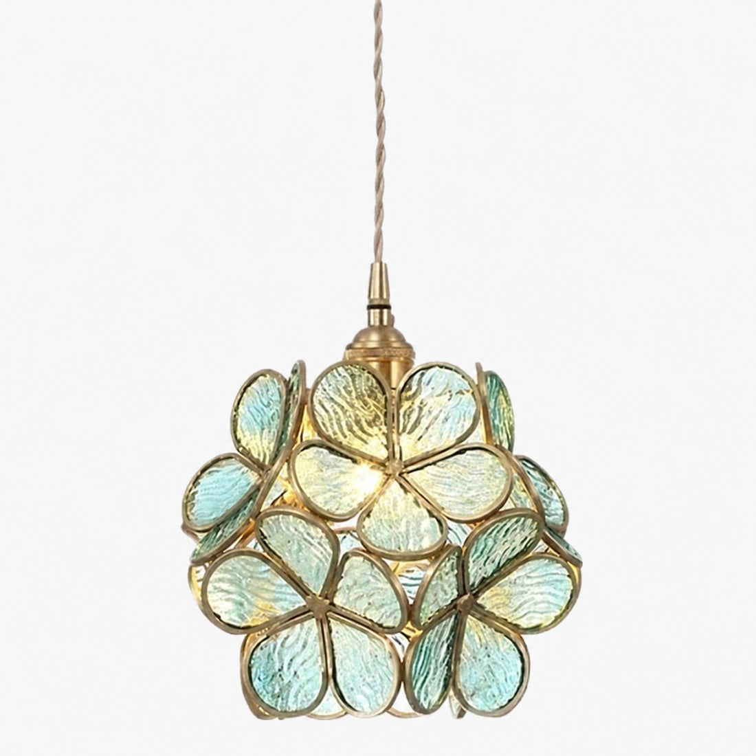 FloriVitre Pendant Light with Petal Silhouette - Vintage Style Lighting for Home Spaces