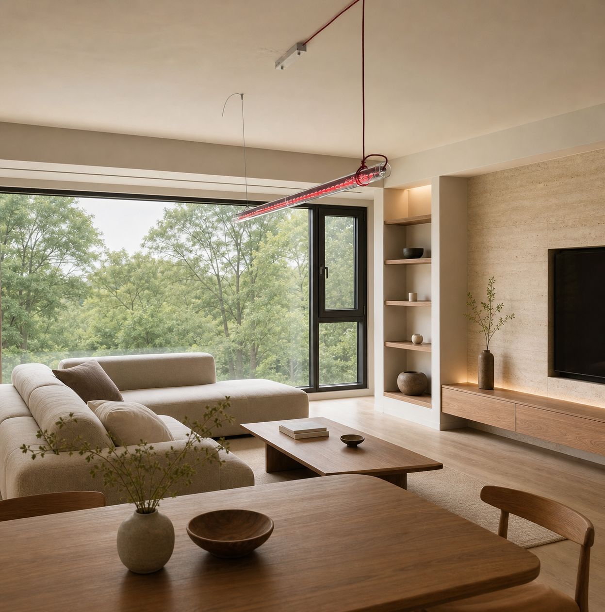 Tubular Linear LED Pendant Lamp