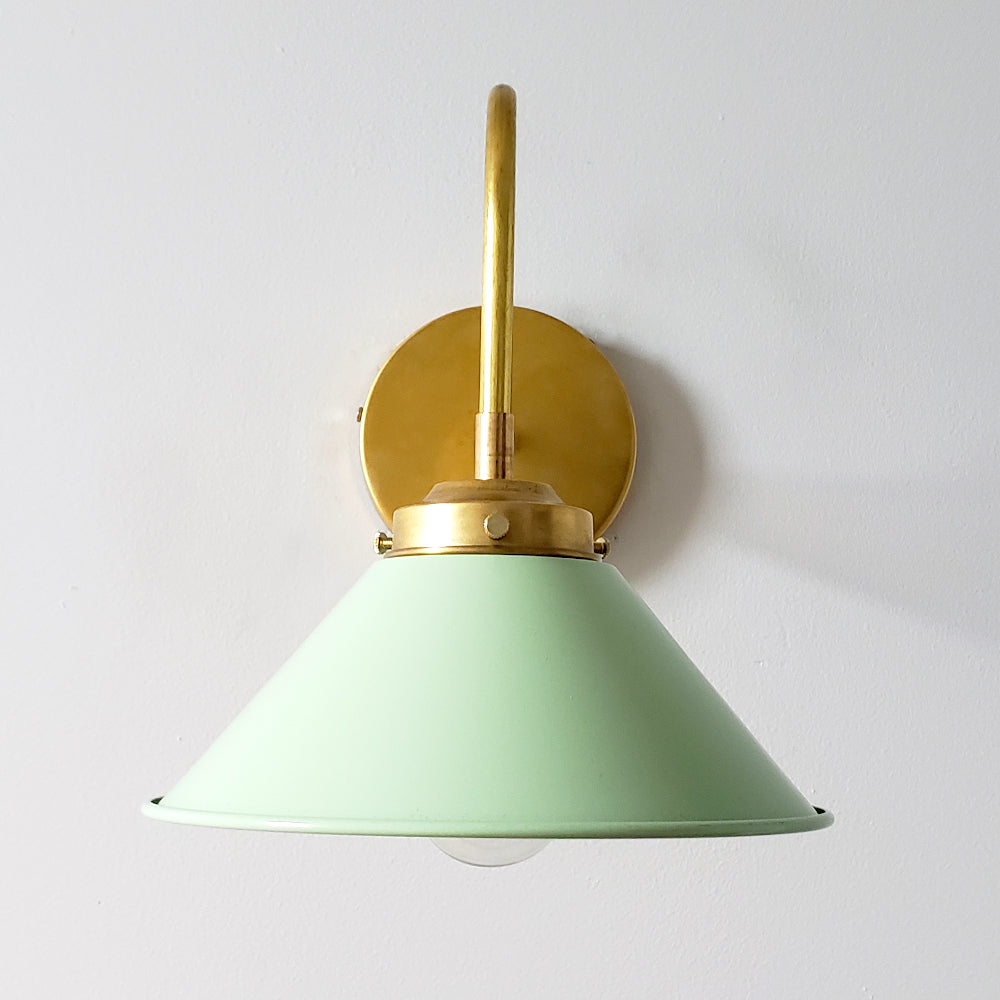 Curved Arm Wall Sconce - Accent Lighting For Bedroom & Hallway