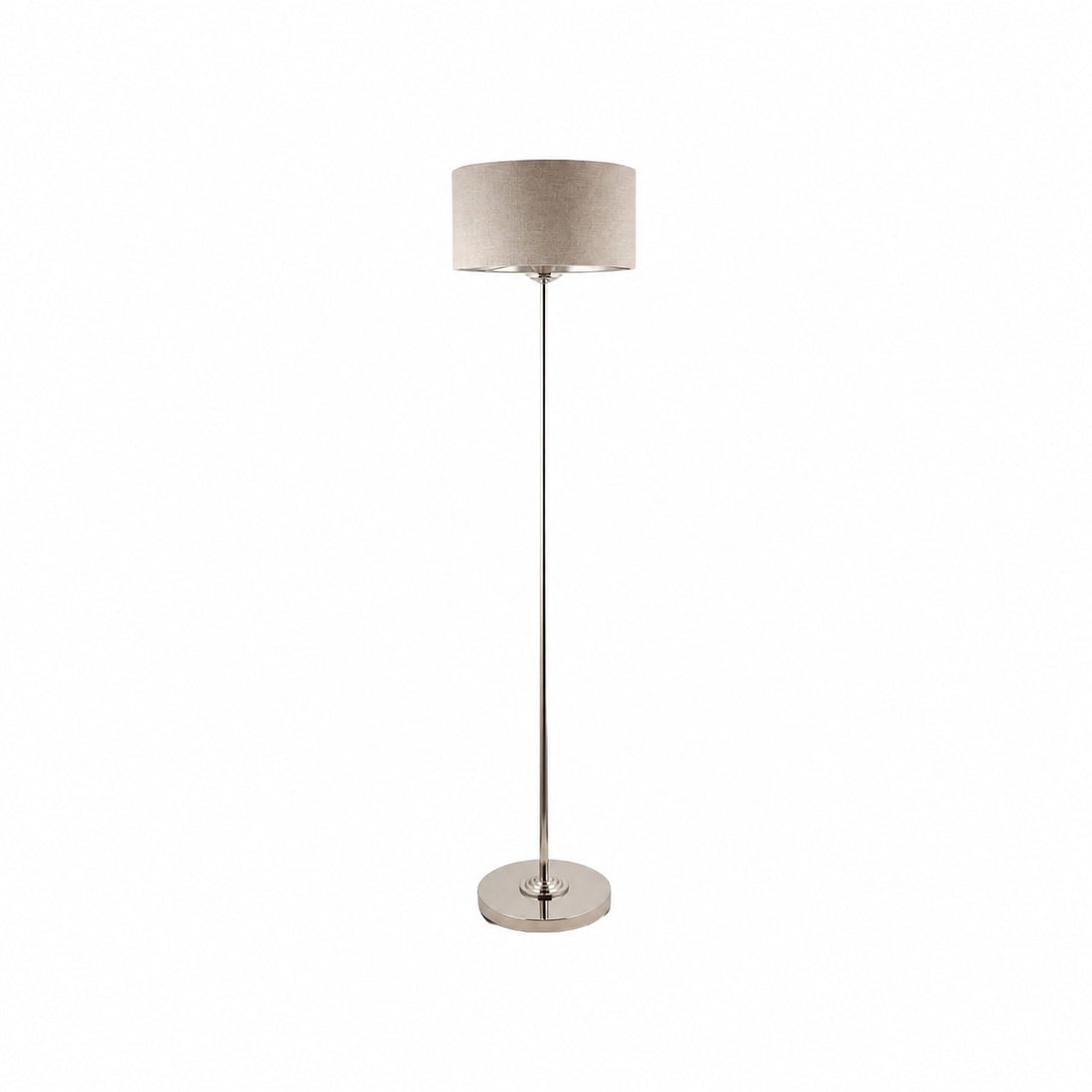 Tela Drum Shade Floor Lamp - Contemporary Fabric Standing Lamp for Home Office