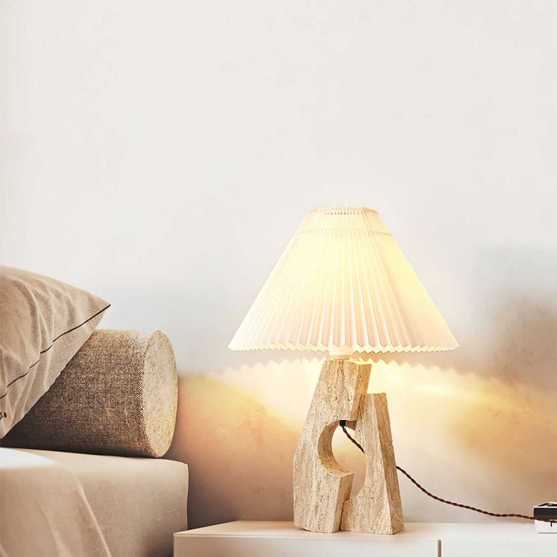 Modern Artistic Stone Pillar Table Lamp