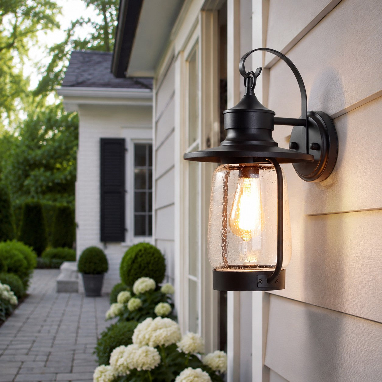 Vintage Sand Black Outdoor Wall Sconce