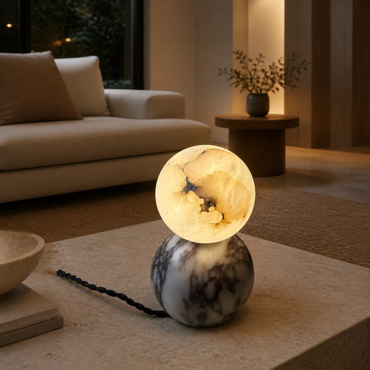 Lucide Marble Table Lamp