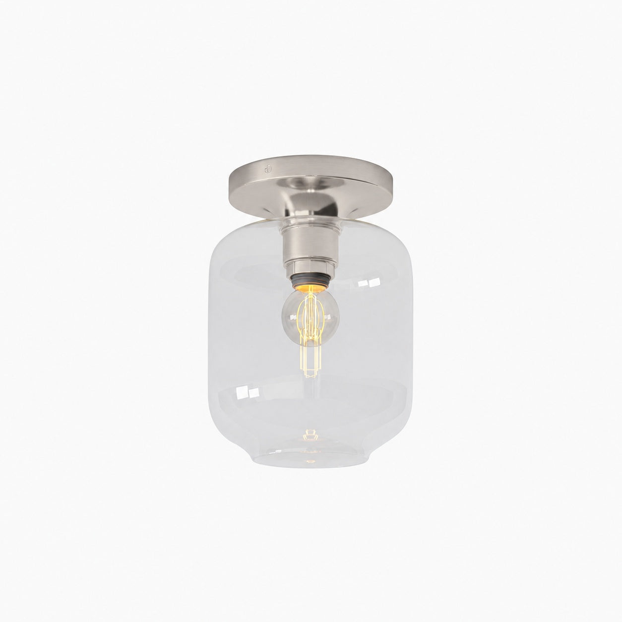 Lumivelle Sculptural Flush Mount Light – Modern Glass Ceiling Lamp