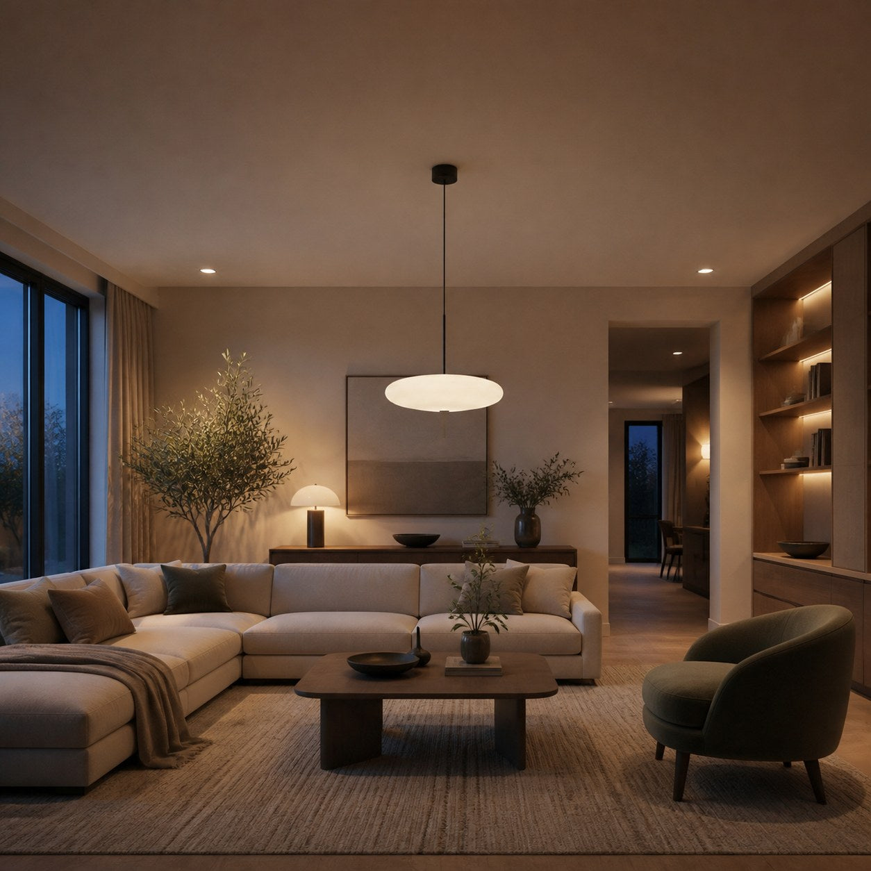 Modellis Minimalist Pendant Lamp with Clean Lines – Contemporary Lighting for Living Spaces N29