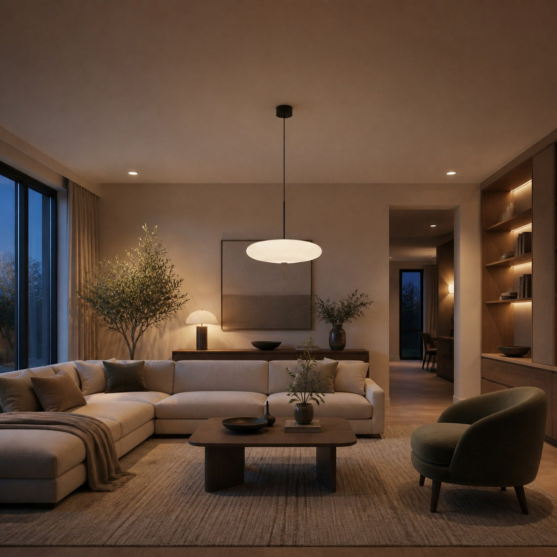 Modellis Minimalist Pendant Lamp with Clean Lines – Contemporary Lighting for Living Spaces N29