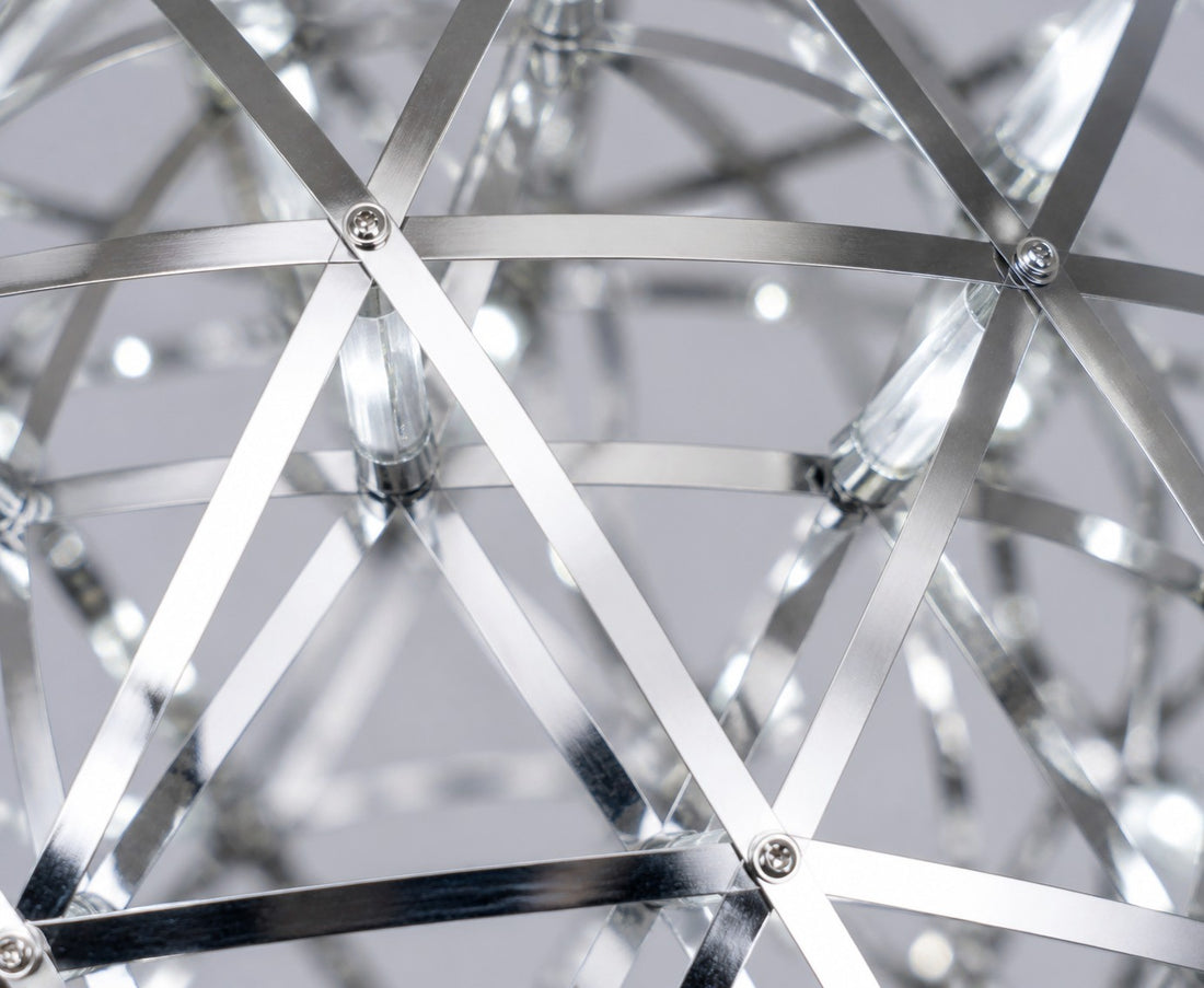 Silver Spark Ball Pendant Light