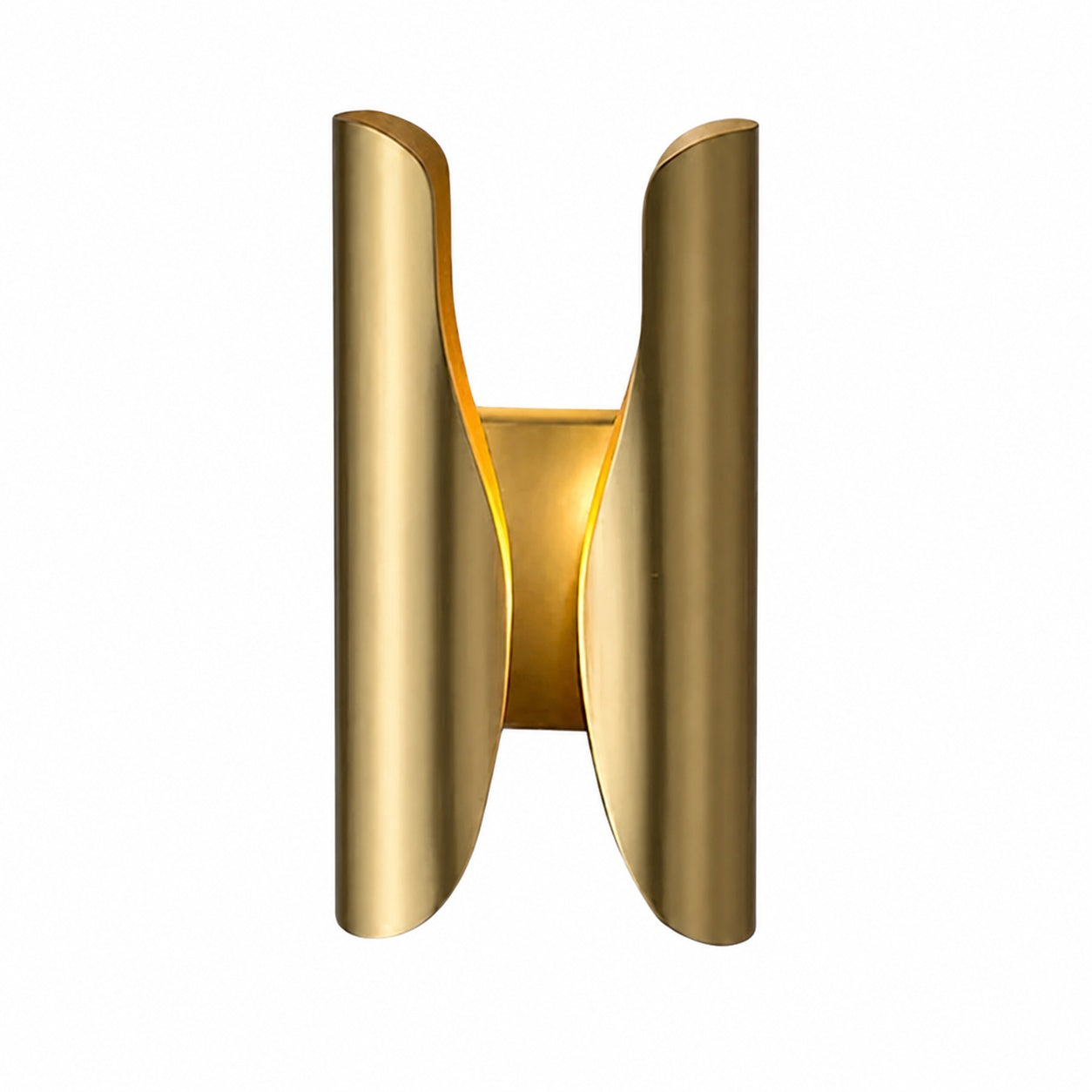 Auregon Artistic Sculptural Wall Sconce – Abstract Coiled Metal Wall Light for Hallway or Living Room