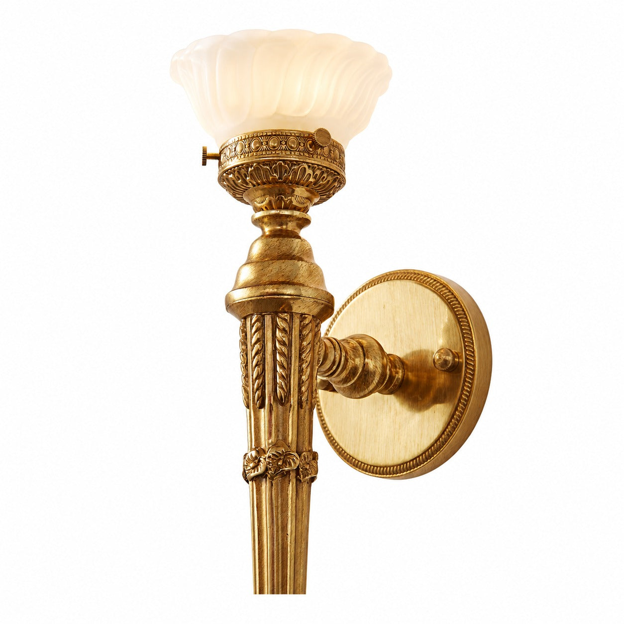 Modern Alabaster Wall Lamp – French Elegant Sconce for Bedroom Living Room Hallway
