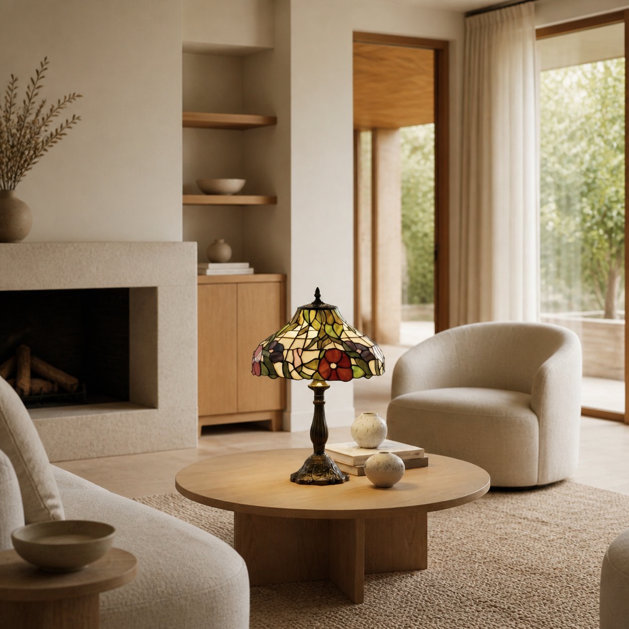 TF Harken Decorative Jewel Table Lamp - Stunning Glass Design Perfect for Bedroom or Living Room