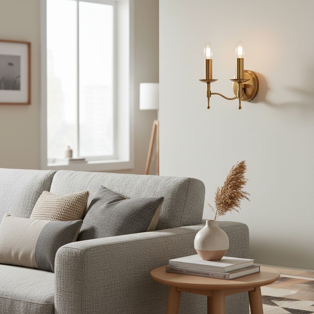 Tela Classic Wall Sconce Metal Wall Light - Elegant Wall Sconce Ideal for Hallway or Living Room