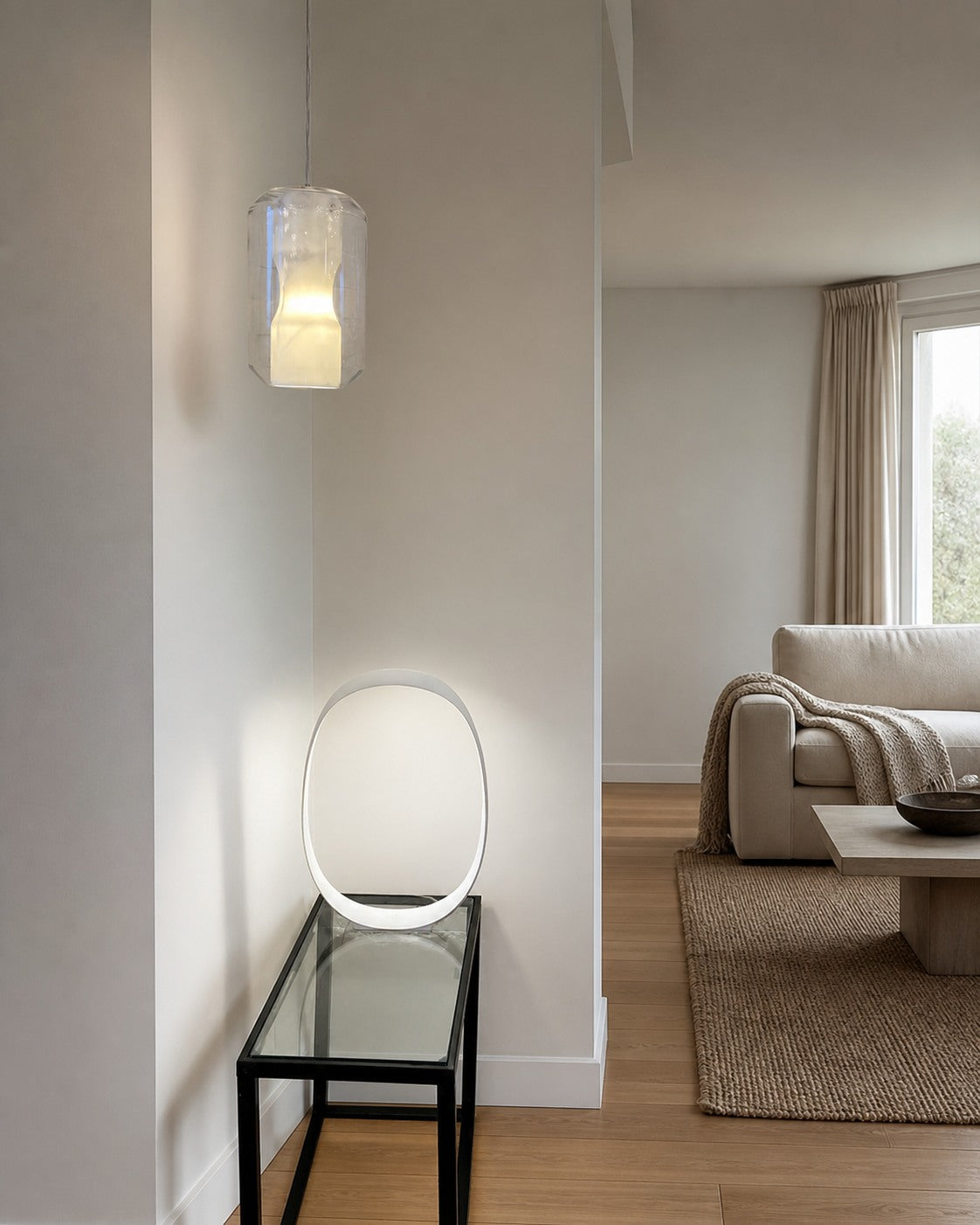 Glass Alabaster Pendant Lamp