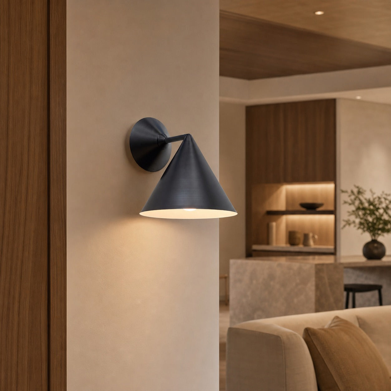 Brivana Outdoor Sconce - Modern Metal Wall Light