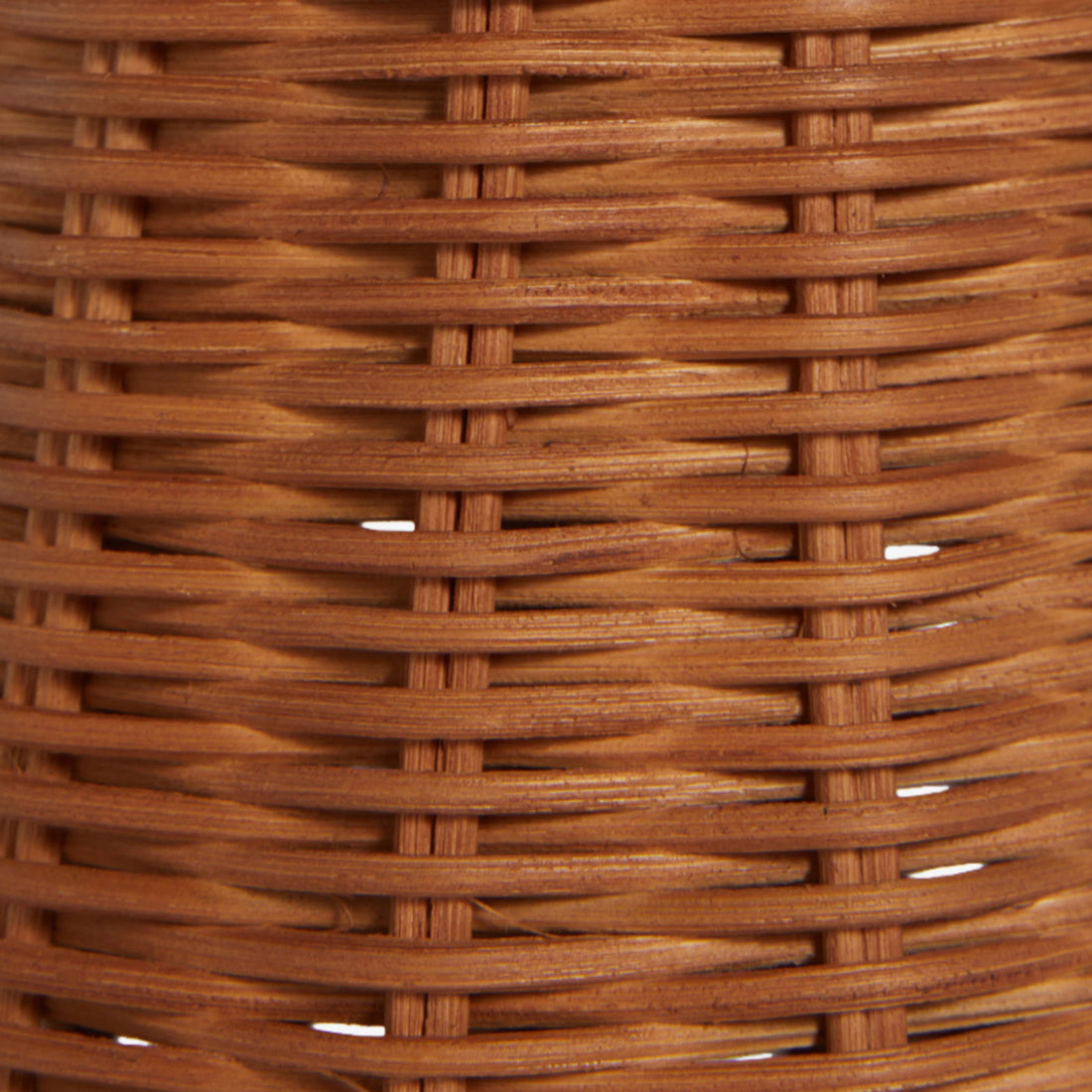 Wickara Sculptural Rattan Mini Table Lamp - Natural Woven Finish Suitable for Side Tables & Entryways