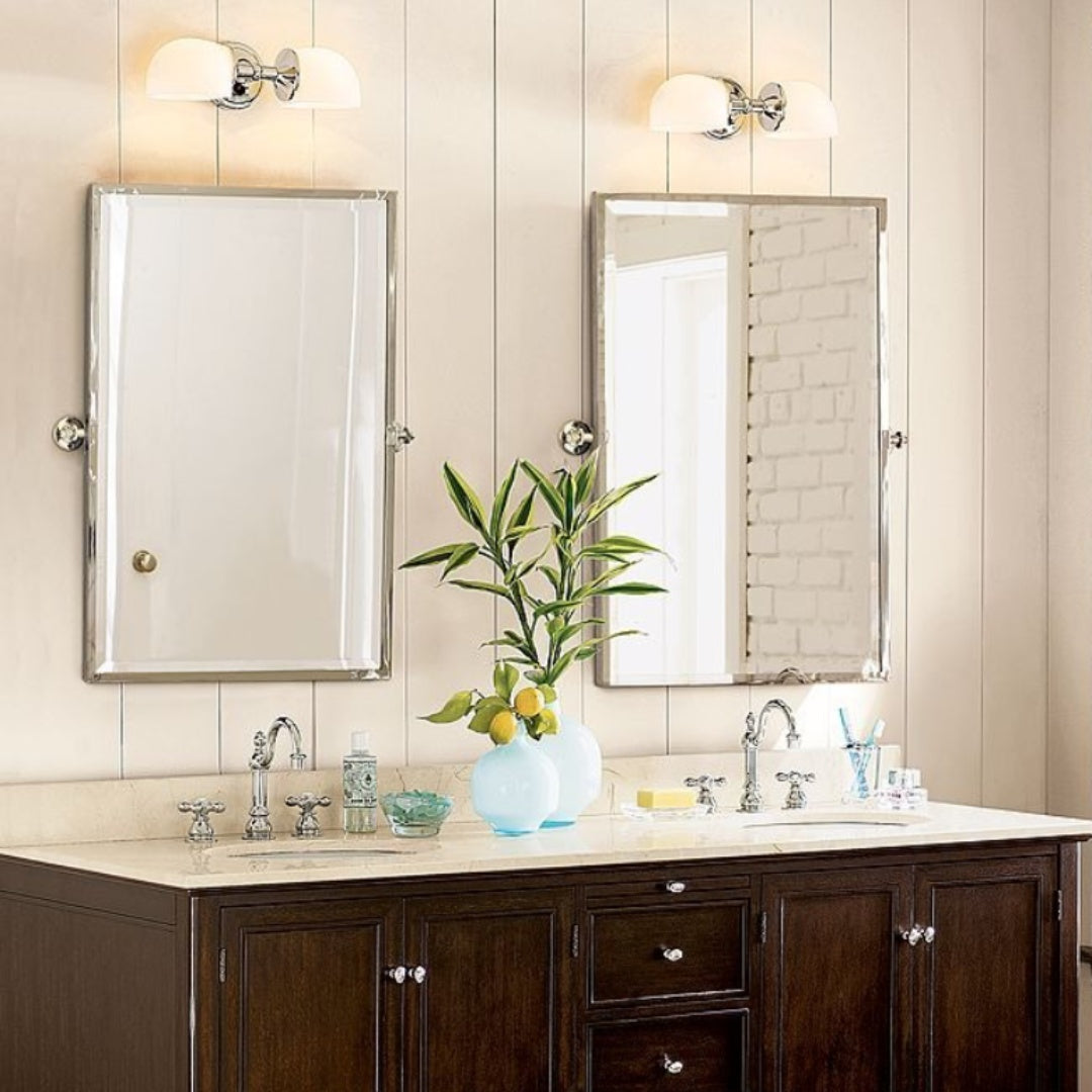 Modern Mercer Double Horizontal Metal Wall Sconce