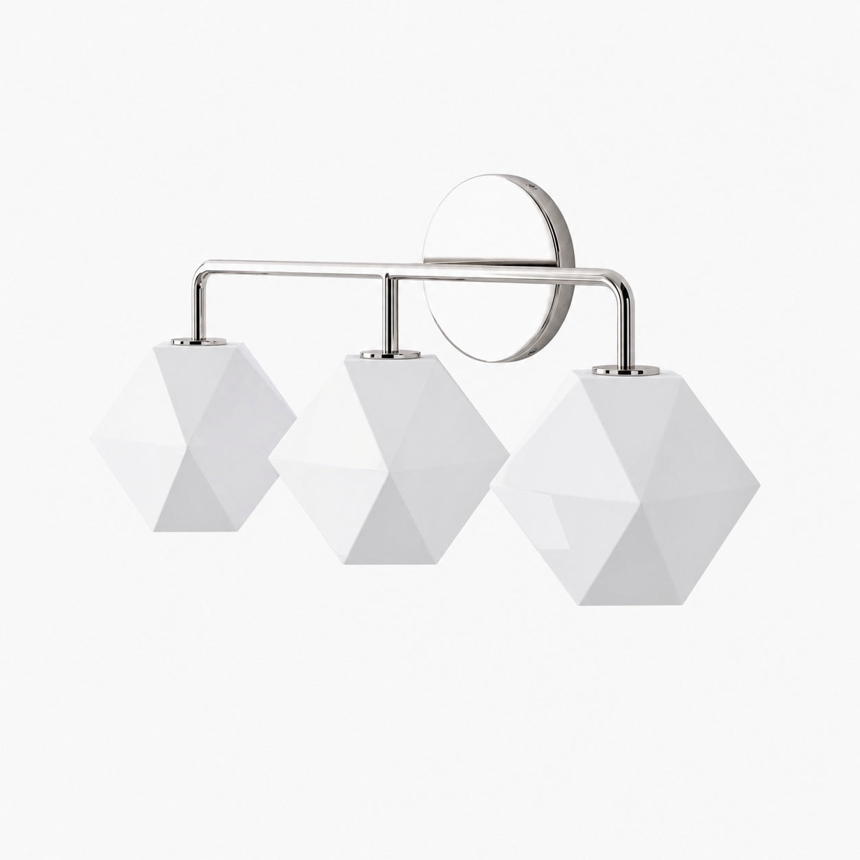 Talvior Geometric Modern Bathroom Sconce - Faceted Shade Light in Luxe Finishes