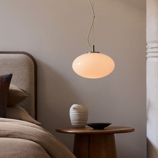 Lumivelle Minimalist Glass Pendant – Adjustable Height Dimmable Design