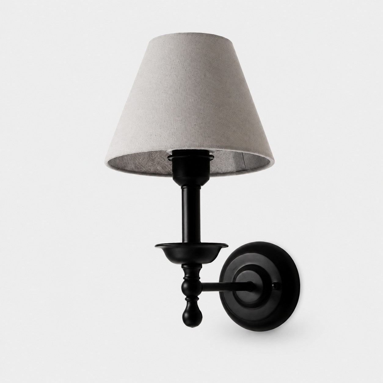 Vintage Fabric Shade Wall Sconce
