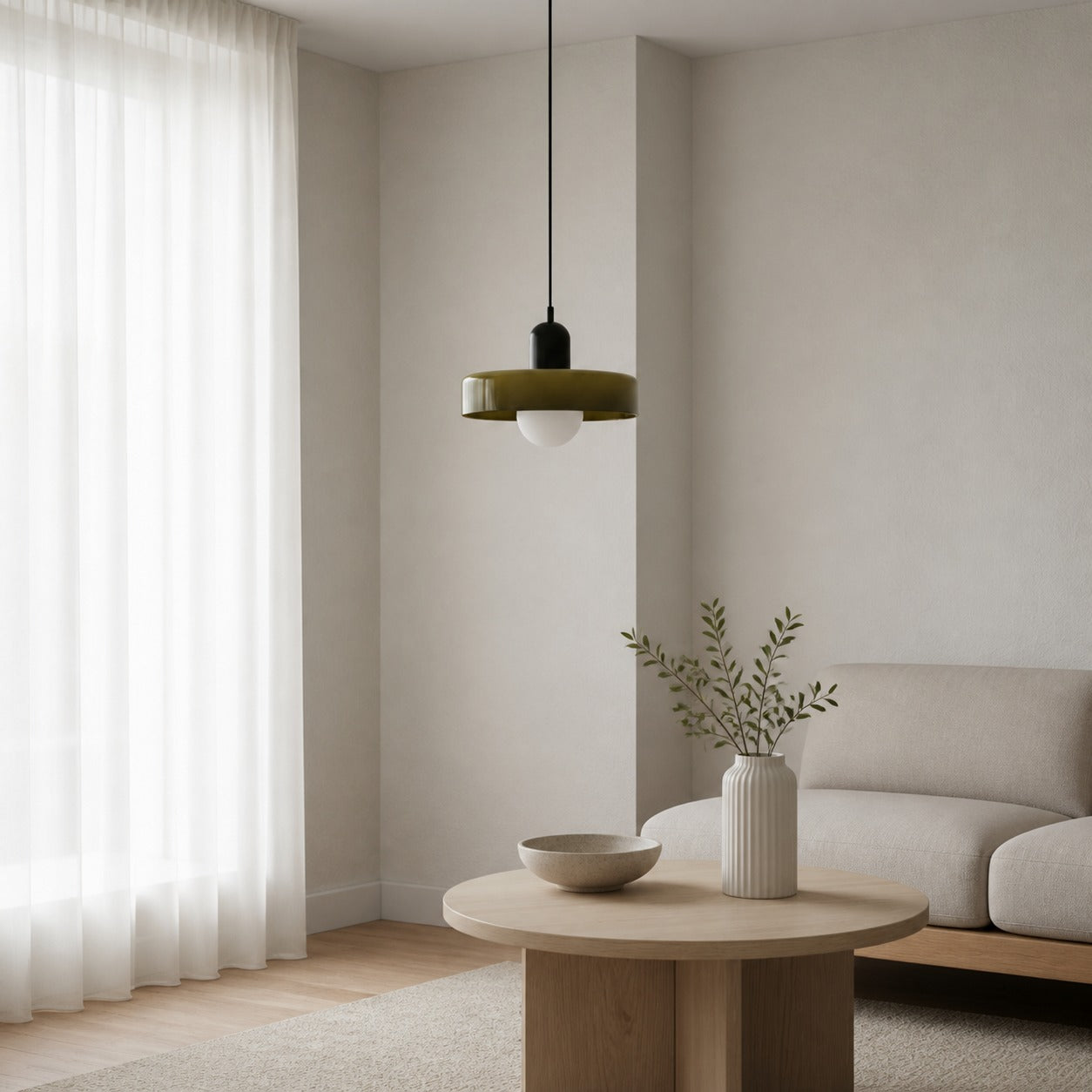 Glasora Modern Glass Suspension Light – Minimalist Nordic Pendant Lamp for Kitchen and Hallway N32