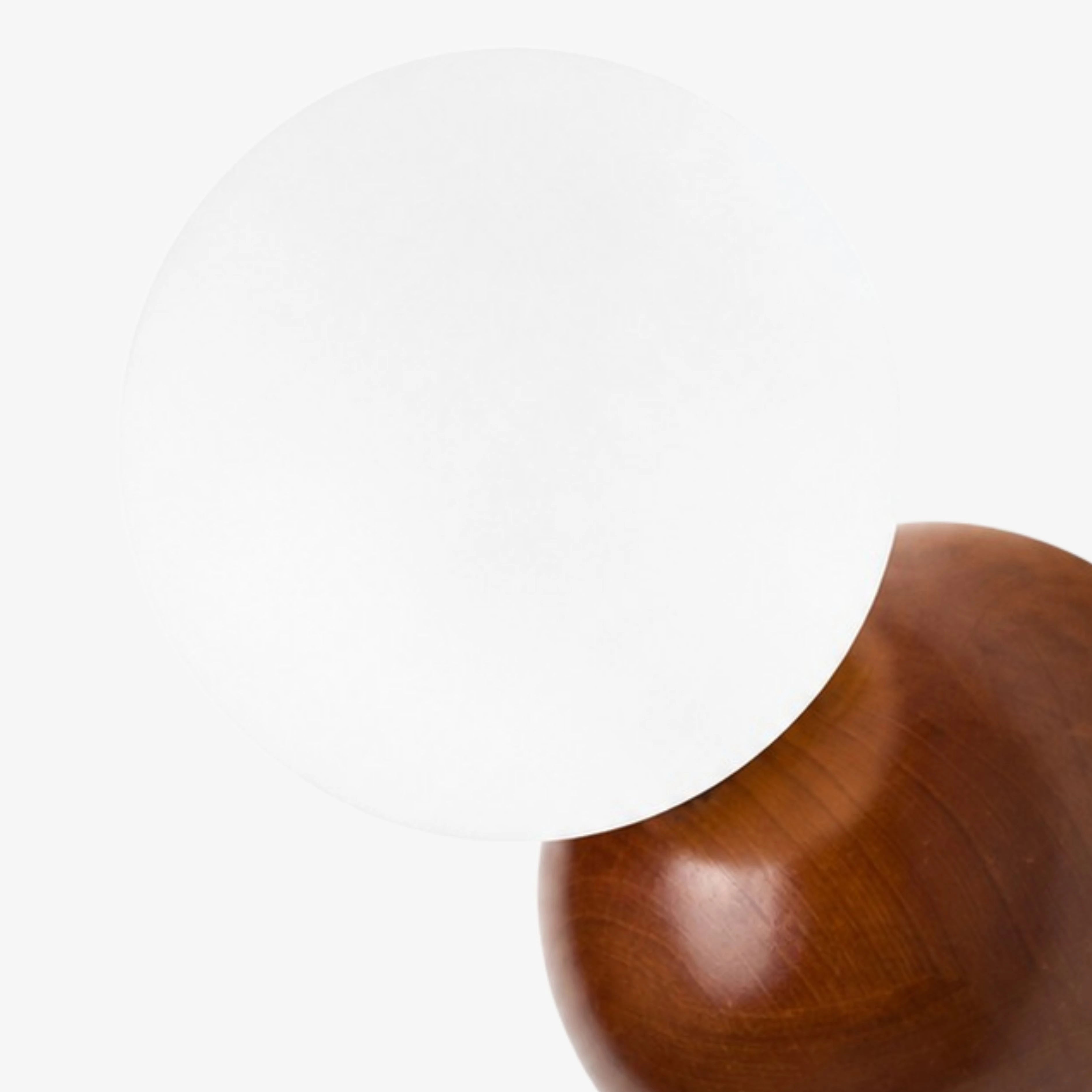 Opal glass globe detail