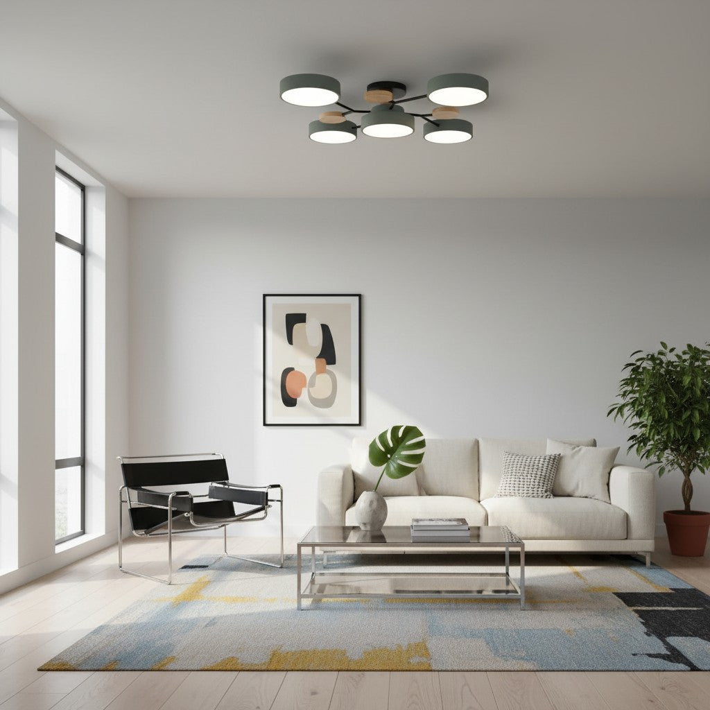 Celos Diffused LED Orb Ceiling Fixture - Stylish Indoor Lighting for Islands and Nooks