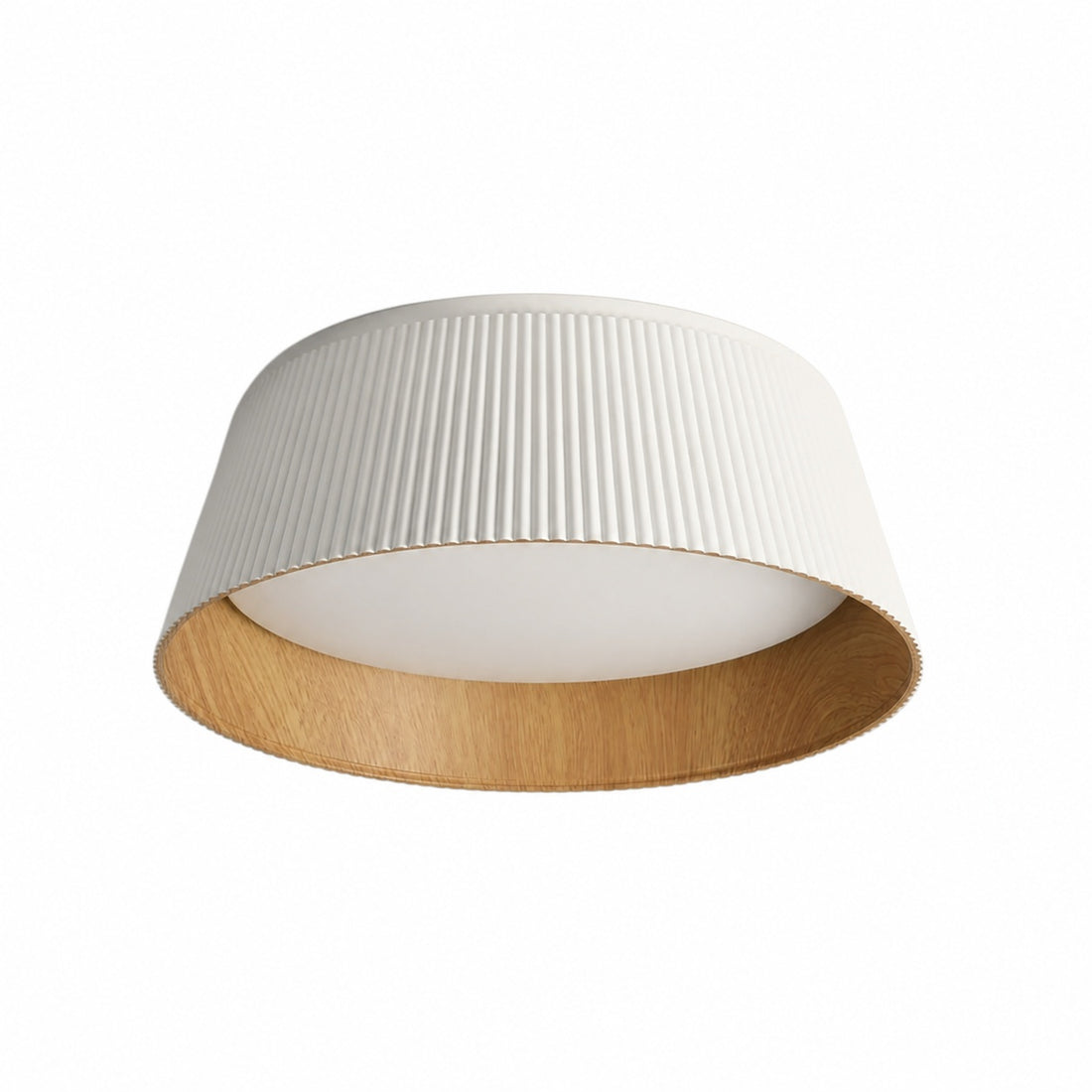 Ribravo Modern Ribbed Textured Shade Ceiling Lamp - Modern Minimalist Lamp for Living Room